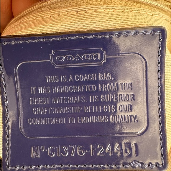 Vintage Coach IKat Print Multi Color Nylon Drawstring Backpack Rucksak F24451 - Picture 13 of 14